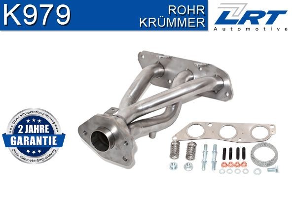 Exhaust manifold LRT K979 LRT K979 2015 TOYOTA IQ exhaust manifold replacement