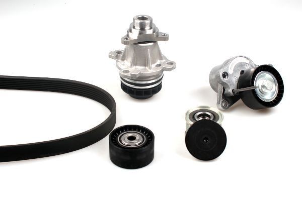GK Water Pump + V-Ribbed Belt Kit K986907C NISSAN QASHQAI GK poly v-belt kit K986907C