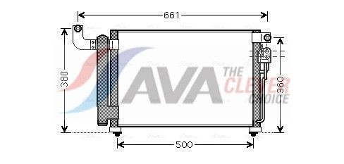AVA COOLING SYSTEMS Condensor voor airco KA5082D Kia VENGA Condensor voor AC AVA COOLING SYSTEMS KA5082D