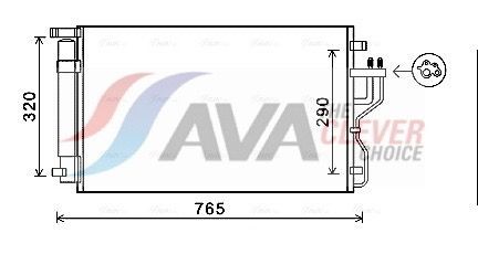 AVA COOLING SYSTEMS Kondenzátor klimatizácie KA5153D Chladič klimatizácie AVA COOLING SYSTEMS TERRACAN KA5153D lacné