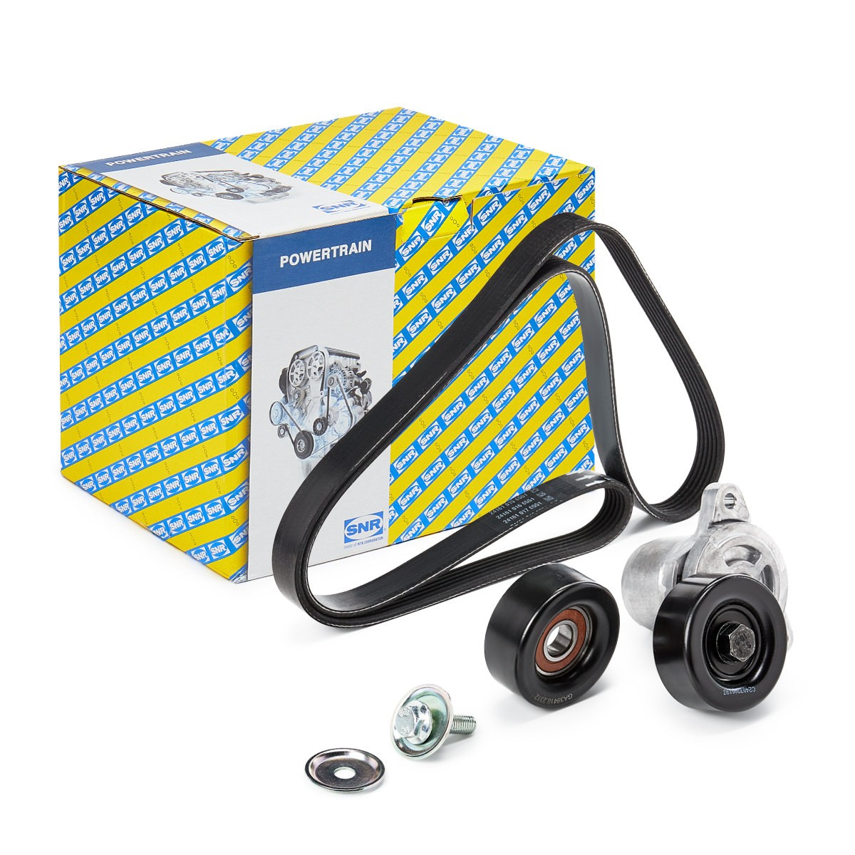 SNR V-Ribbed Belt Set KA884.00 Hyundai KONA SNR poly v-belt kit KA88400