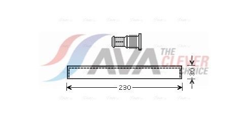 AVA COOLING SYSTEMS Vysúżač klimatizácie KAD083 Osuszacz klimatyzacji HYUNDAI AVA COOLING SYSTEMS KAD083