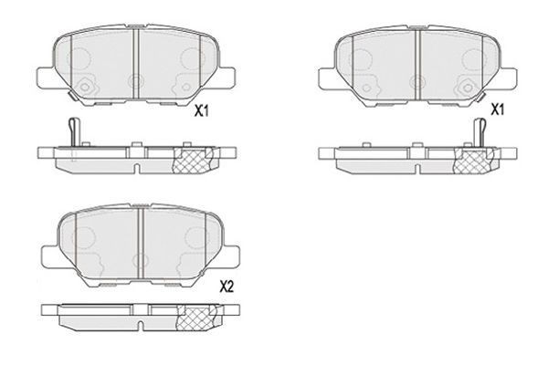KAVO PARTS Bromsbelägg KBP-5551 KBP-5551 KAVO PARTS belägg MAZDA 2