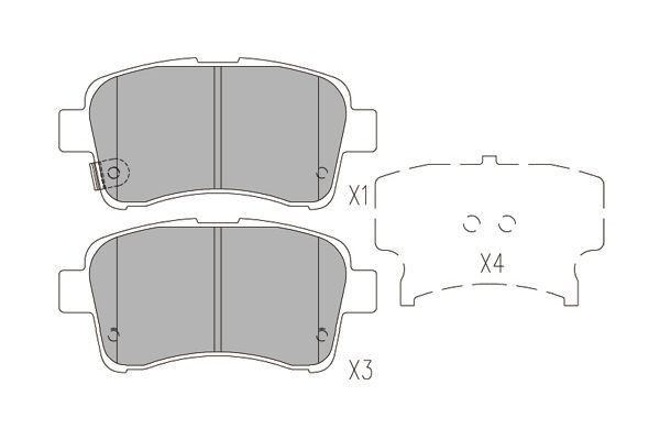 KAVO PARTS Bremseklodser KBP-8528 KAVO PARTS KBP-8528 Suzuki Liana Hatchback Sports bremseklodser pris