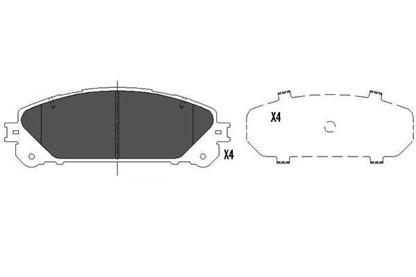 KAVO PARTS Brzdové doštičky/platničky KBP-9116 KAVO PARTS KBP-9116 Brzdové doštičky/platničky LEXUS RX IV (AL20) 300 (AGL20_) 231 KS 2024