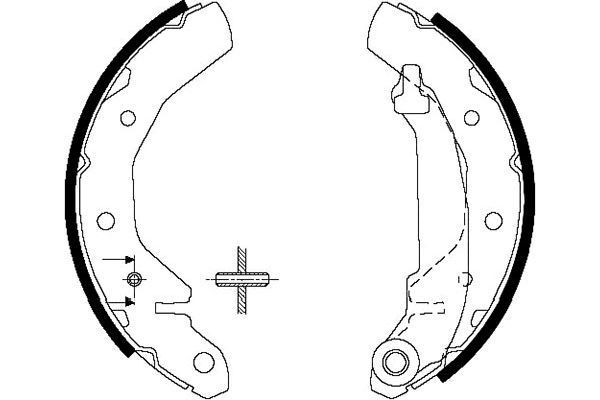 KAVO PARTS Piduriklotside komplekt KBS-1407 KAVO PARTS KBS-1407 Trummelpiduriklotsid Daewoo Matiz M150 odav