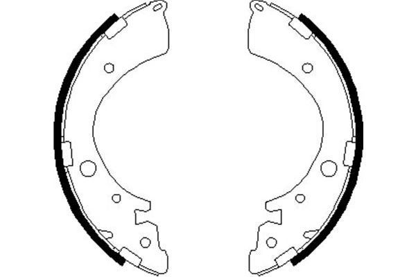 KAVO PARTS Jogo de maxilas de travão KBS-2907 KAVO PARTS KBS-2907 Jogo de maxilas de travão Honda Civic 6 Fastback preço