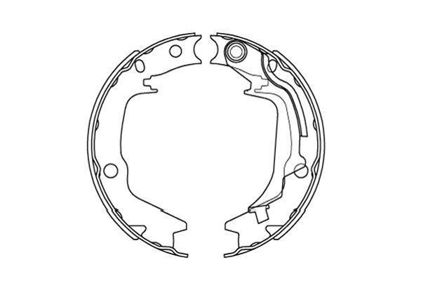 KAVO PARTS Bromsbacksats KBS-3415 KBS-3415 KAVO PARTS bromsbackar Renault KANGOO