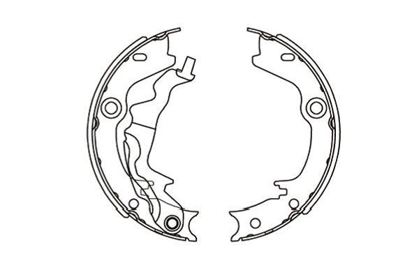 KAVO PARTS Piduriklotside komplekt KBS-3416 Trummelpiduriklotsid KAVO PARTS Hyundai ix55 KBS-3416