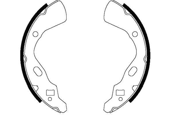 KAVO PARTS Sada brzdových čeľustí KBS-4410 KAVO PARTS KBS-4410 Brzdové čeluste Pride Kombi (DA) cena