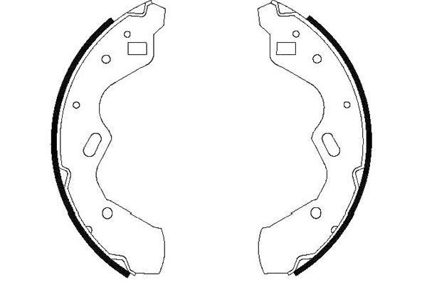 KAVO PARTS Jarrukenkäsarja KBS-5412 KBS-5412 KAVO PARTS Jarrukengät Mazda CX-7 hinta