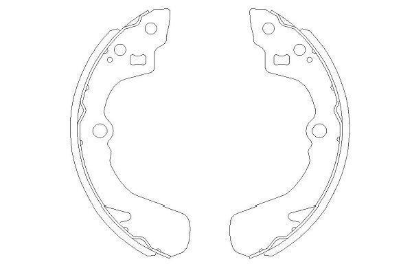 KAVO PARTS Jarrukenkäsarja KBS-8905 KBS-8905 KAVO PARTS Rumpujarrun DAIHATSU