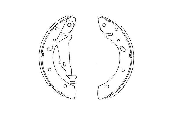 KAVO PARTS Bremsebakkesæt KBS-9915 Bremsebakker KAVO PARTS SPLASH KBS-9915 billig