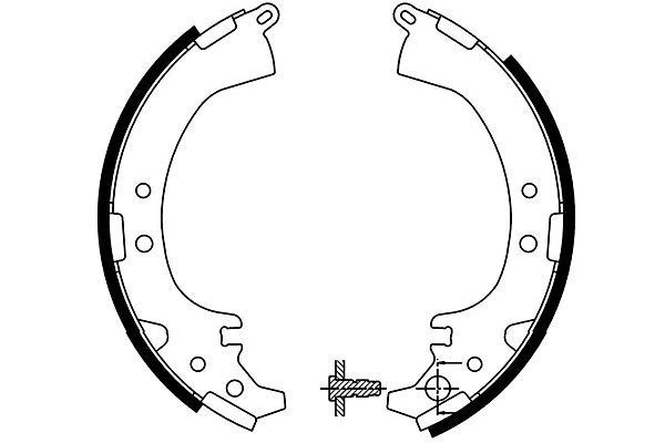 Piduriklotside komplekt KAVO PARTS KBS-9930 KAVO PARTS KBS-9930: Trummelpiduriklotsid Daihatsu TERIOS 1999