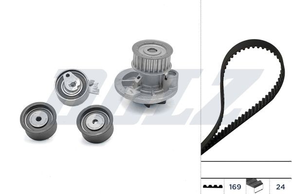 DOLZ Kamremssats med vattenpump KD068 DOLZ KD068 Kamremssats med vattenpump Opel Vectra B Kombi original