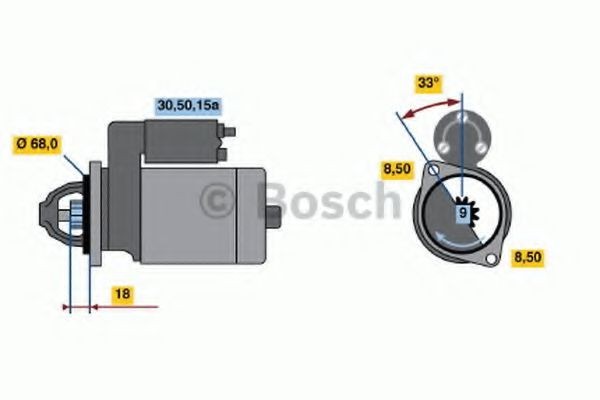 BOSCH Startmotor 0 986 010 040 Byta Startmotor Opel Kadett C Kombi kostnad BOSCH 0 986 010 040
