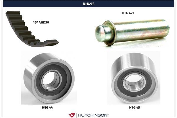 HUTCHINSON Hammasrihma komplekt KH 495 KH 495 Hammasrihma FIAT SIENA HUTCHINSON