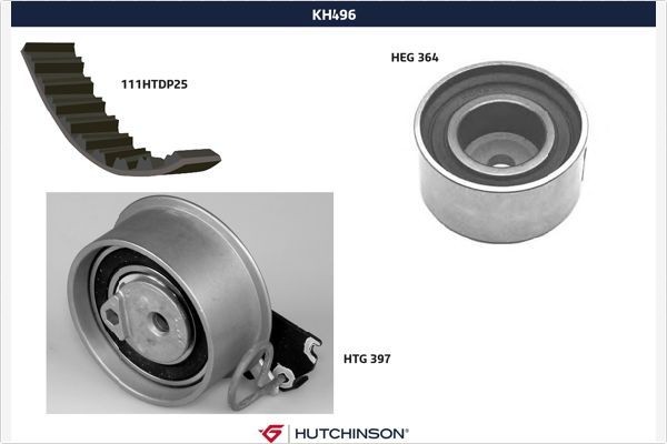HUTCHINSON Distributieriem set KH 496 KH 496 Distributieriem set HYUNDAI IONIQ HUTCHINSON
