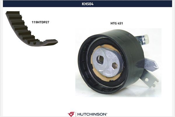 HUTCHINSON Kamremssats KH 504 KH 504 HUTCHINSON kamrem DACIA SANDERO