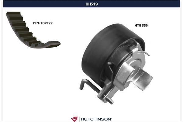HUTCHINSON Hammasrihma komplekt KH 519 KH 519 Hammasrihma FORD FUSION HUTCHINSON
