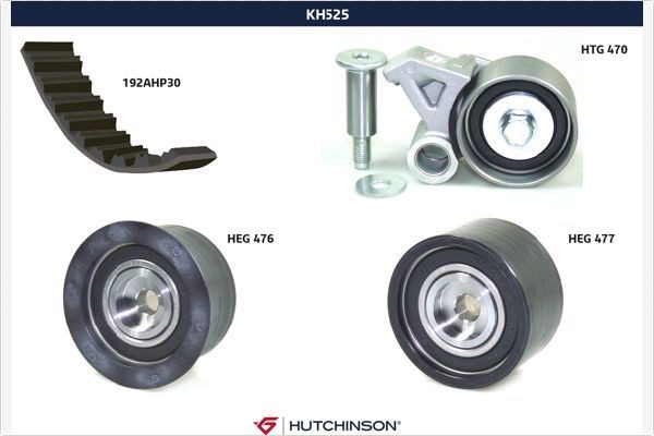 HUTCHINSON Distributieriem set KH 525 Subaru FORESTER Distributieriem set HUTCHINSON KH 525