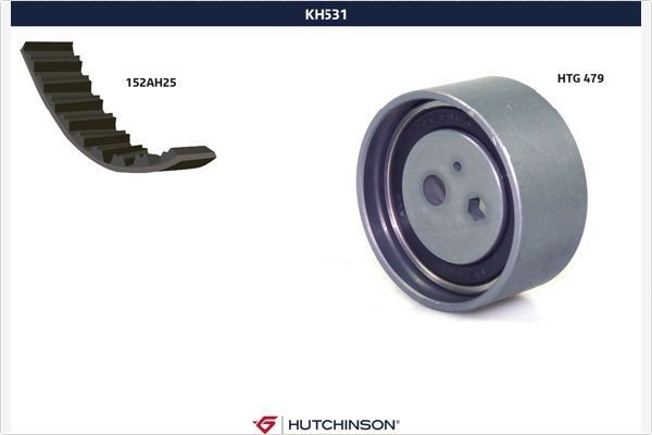 HUTCHINSON Σετ οδοντωτού ιμάντα KH 531 Οδοντωτός ιμάντας HUTCHINSON Dacia 1310 KH 531