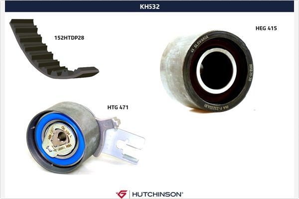 HUTCHINSON Kit cinghia di distribuzione KH 532 KH 532 costo Kit cinghia di distribuzione HUTCHINSON VOLVO V50