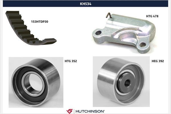 HUTCHINSON Hammasrihma komplekt KH 534 KH 534 Hammasrihma komplekt HUTCHINSON SUZUKI SUPER CARRY Bus