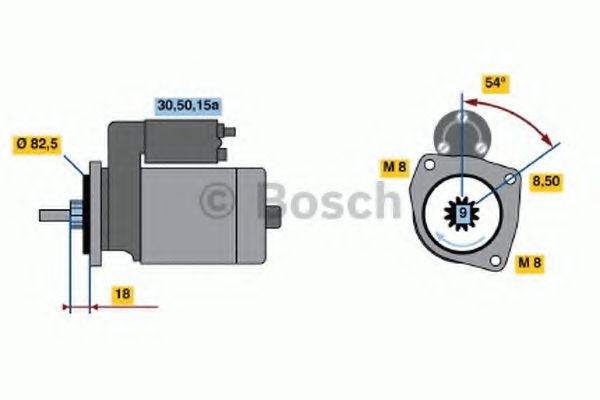 BOSCH Anlasser 0 986 013 590 Motor Anlasser BOSCH Volkswagen GOLF 0 986 013 590