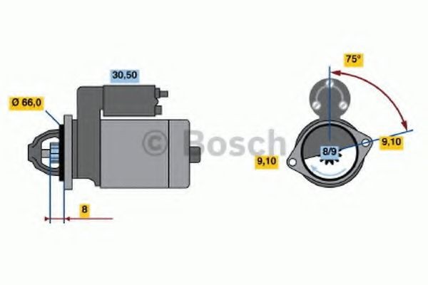 Starter BOSCH 0 986 014 350 BOSCH 0 986 014 350 Starter SUZUKI VITARA 2000