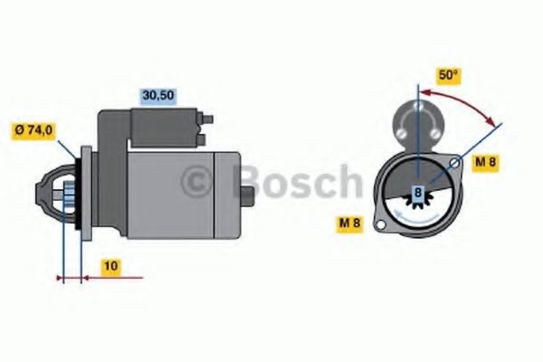 BOSCH Starter motor 0 986 014 371 BOSCH 0 986 014 371 Suzuki Alto 5 starter motor cost
