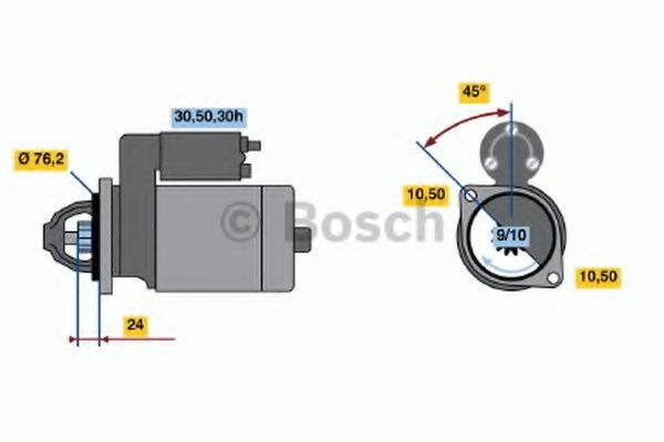 BOSCH Štartér 0 986 014 840 Štartér BOSCH BMW 02 0 986 014 840