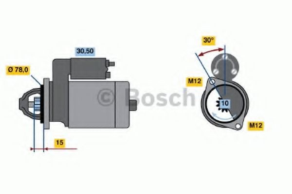BOSCH Starter 0 986 014 940 BOSCH 0 986 014 940 originale Startmotor FIAT 147 pris