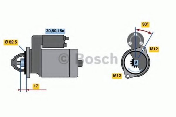 BOSCH Starter 0 986 016 330 BOSCH 0 986 016 330 Starter Volkswagen Passat B1 Sedaan (32) odava hinnaga