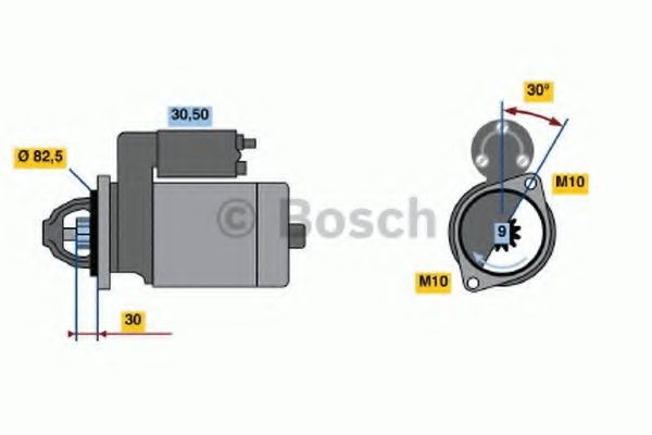 BOSCH Anlasser 0 986 016 380 BOSCH 0 986 016 380 Anlasser