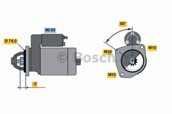 BOSCH Anlasser 0 986 016 950 0 986 016 950 BOSCH CITROЁN AMI Anlasser Kosten