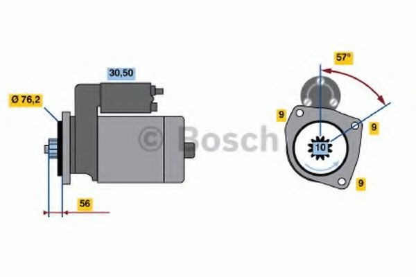 BOSCH Starter 0 986 016 990 BOSCH 0 986 016 990 Starter