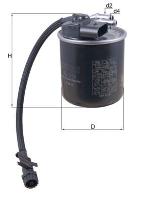 KNECHT Φίλτρο καυσίμου KL 912 KL 912 Φίλτρο πετρελαίου NISSAN NT400 KNECHT
