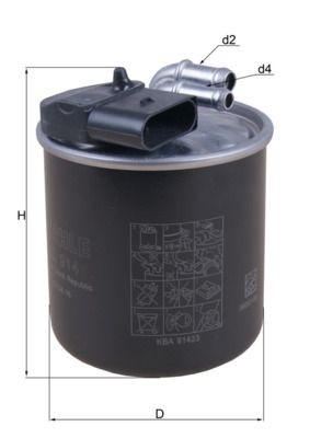 KNECHT Brandstoffilter KL 914 Benzinefilter van de motor KNECHT LUBLIN KL 914 goedkoop