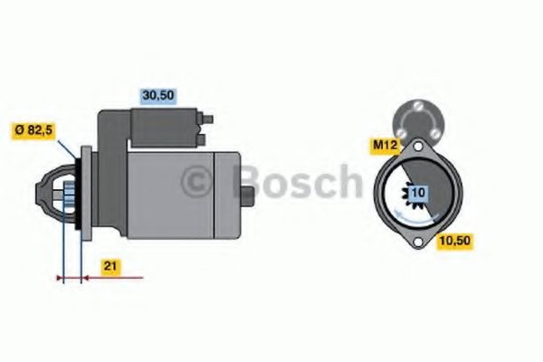 BOSCH Starter 0 986 017 420 BOSCH 0986017420 Startmotor Vectra Mk1 (B) Sedan (J96) pris