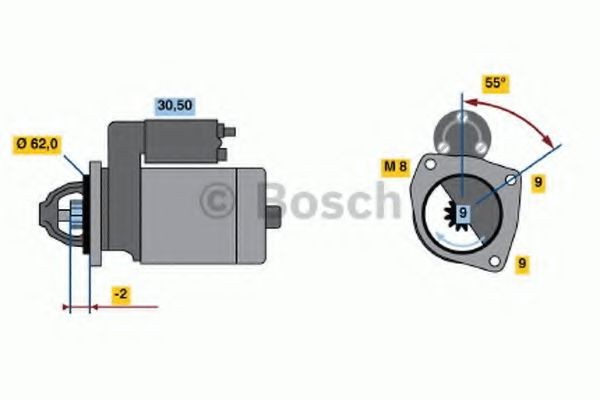 BOSCH Štartér 0 986 017 930 Štartér BOSCH Citroën C4 0 986 017 930