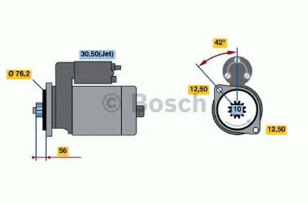 Starter BOSCH 0 986 018 040 BOSCH 0 986 018 040 Starter SEAT LEON 2002