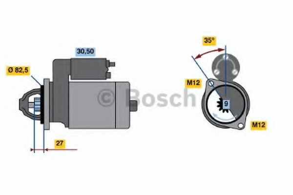 BOSCH Štartér 0 986 018 250 Štartér BOSCH A5 0 986 018 250 lacné