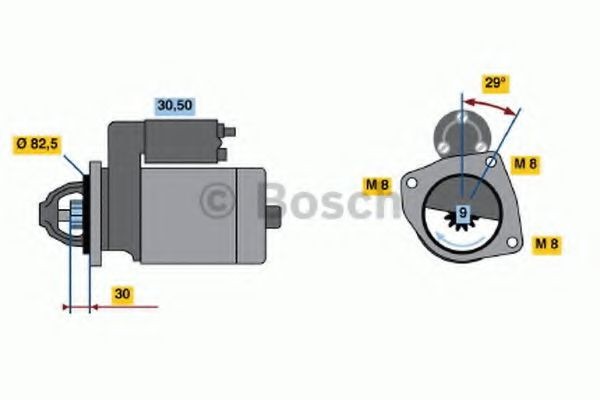 Starter motor BOSCH 0 986 018 950 BOSCH 0 986 018 950 IVECO Daily 2015 starter motor price