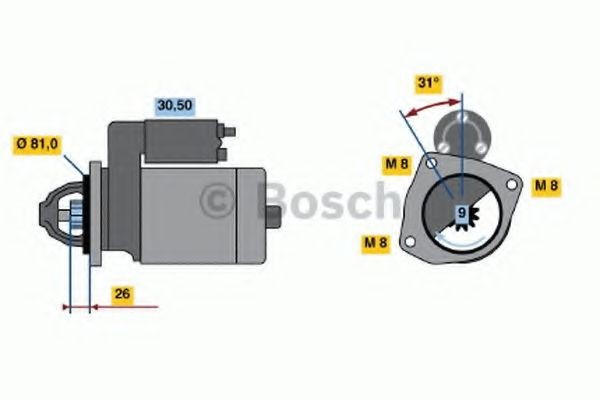 BOSCH Anlasser 0 986 018 960 0 986 018 960 BOSCH Starter CITROЁN AMI kaufen