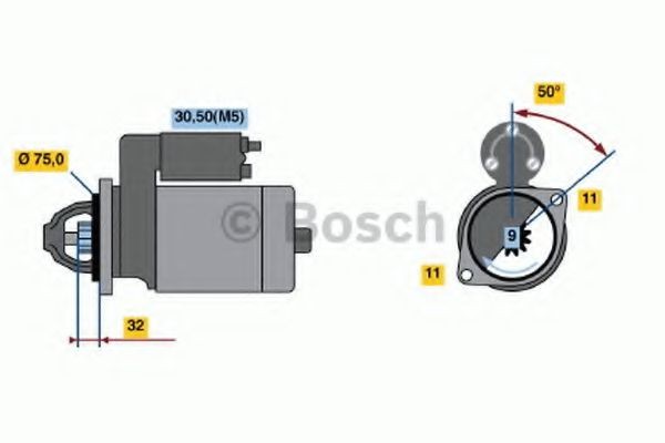Anlasser BOSCH 0 986 019 840 0 986 019 840 BOSCH Anlasser SILVERADO 2007 original