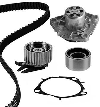 GRAF Water pump and timing belt kit KP1352-4 Fiat DUCATO GRAF timing belt and water pump KP13524