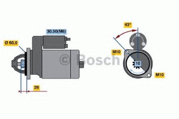 BOSCH Démarreur 0 986 021 280 BOSCH 0986021280 Démarreur SLK R171 prix