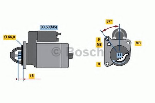 BOSCH Starter motor 0 986 021 651 BOSCH 0 986 021 651 genuine Citroën C4 mk2 starters price