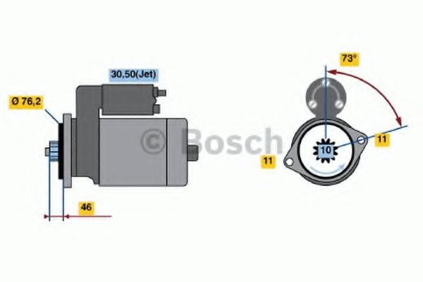 BOSCH Startmotor 0 986 022 290 BOSCH 0986022290 Starter voor de motor ID.3 (E11_) prijs